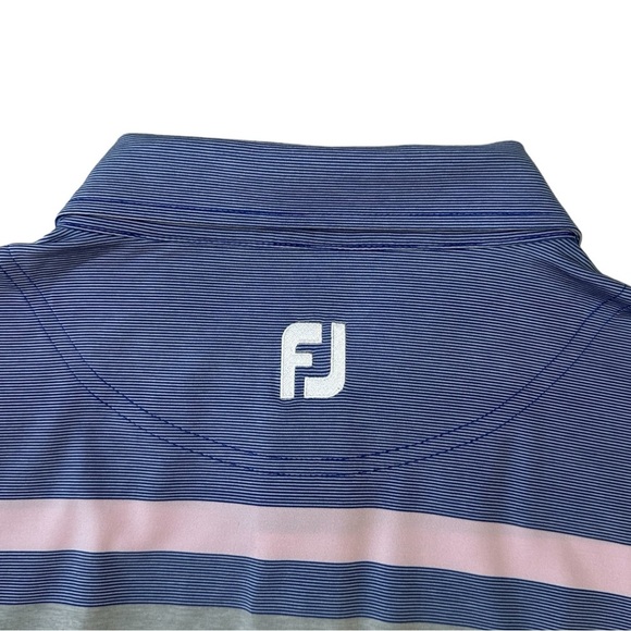 Footjoy Men's Golf Polo Size Large Blue - Picture 5 of 6